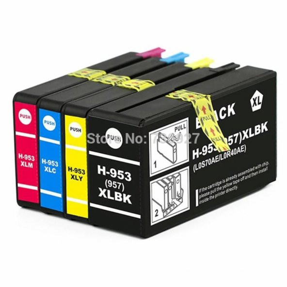 Photo Print Hp 953Xl 1 Set 4 Renk Kartuş- Hp 7220, 7230, 7240, 8210, 8710, 8715, 8720, 8725, 8730, 8740 ürün görseli 1