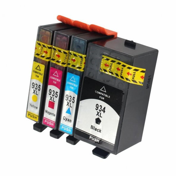 Hp OfficeJet 6835 Muadil Kartuş Hp 934xl 935xl Muadil Kartuş Seti ürün görseli 1