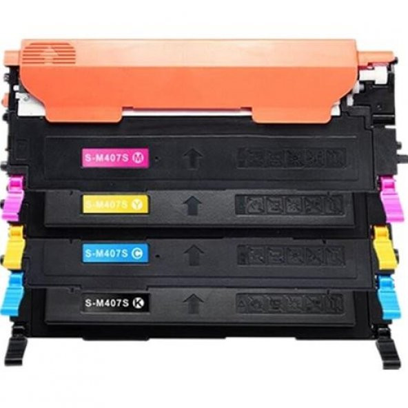 Photo Print Samsung Clx 3180FW CLT-407 4 Renk Muadil Toner Set Chipli ürün görseli 1