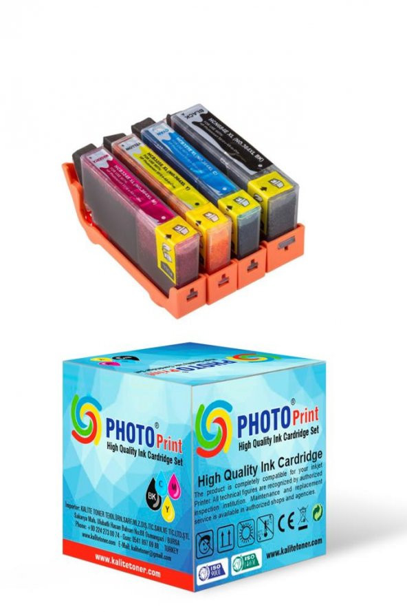 Hp  5520 Muadil Kartuş , Hp 364XL Muadil Kartuş Set ürün görseli 1