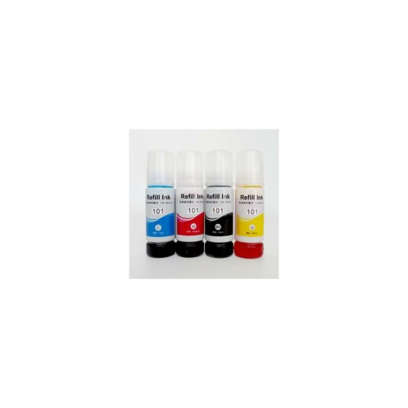 Photo Print epson 101 Ecotank L4160 Uyumlu 4 Renk Mürekkep Seti ürün görseli 1