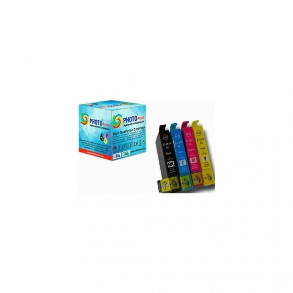 Epson Expression Home XP-313 Muadil Kartuş Set 4 Renk Takım 18XL T1811-1814XL ürün görseli 1