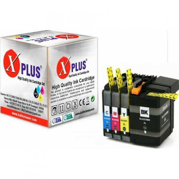 Xplus Dcp J105 Uyumlu Yüksek Kapasite 4 Renk Muadil Kartuş Seti ürün görseli 1