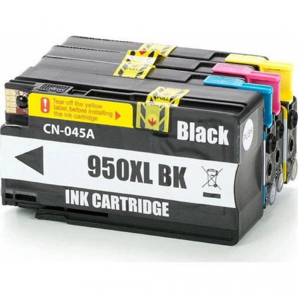 Xplus HP Officejet Pro 8600-8600 Pro CN045AE 950XL Bk -951XL C-951XL M-951XL Y Muadil Kartuş 4 Lü Takım ürün görseli 1