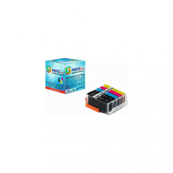 Photo Print Canon Pixma MG5650 Muadil Kartuş Takım / PGI-550XL / CLI-551XL ürün görseli 1