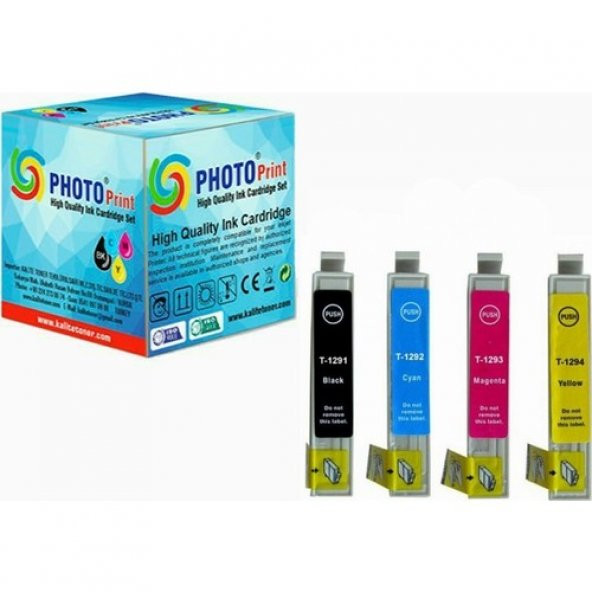 Photo Print Epson Stylus Office B42WD Uyumlu 4 Renk Muadil Kartuş Seti ürün görseli 1