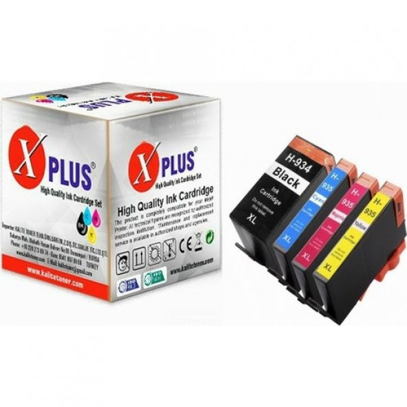 Xplus Officejet 6815 934XL/935XL 4 Renk Muadil Kartuş Seti ürün görseli 1