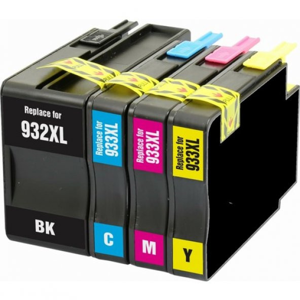 Xplus HP Officejet 6600 Kartuş Set 4 Renk Takım Muadil Yüksek Kapasite 932XL-933XL ürün görseli 1