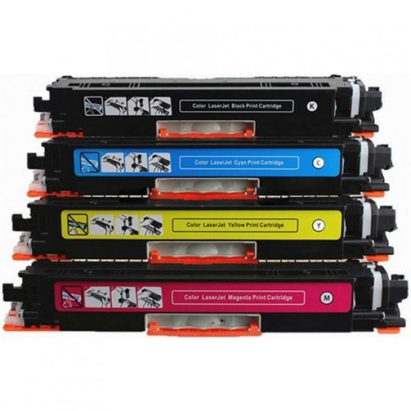 Photo Print Laserjet M176MFP Uyumlu 4 Renk Muadil Toner Seti CF350A-351A-352A-353A ürün görseli 1