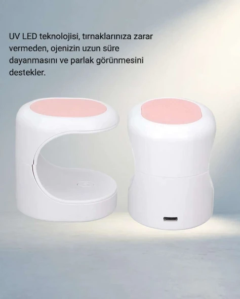 Taşınabilir Mini Oje Kurutma Cihazı 16W LED UV Hızlı Kurutma