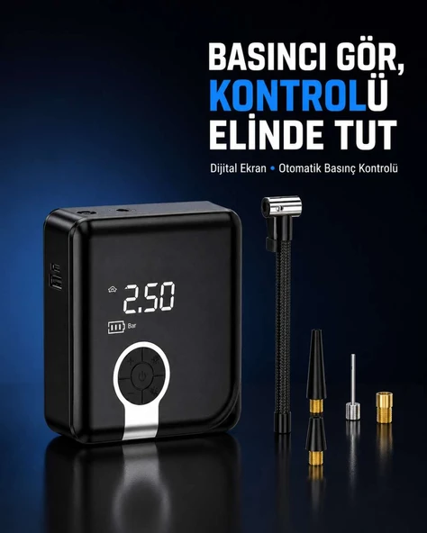 Taşınabilir Diyafram Tip Kompresör Yüksek Basınç Kapasiteli