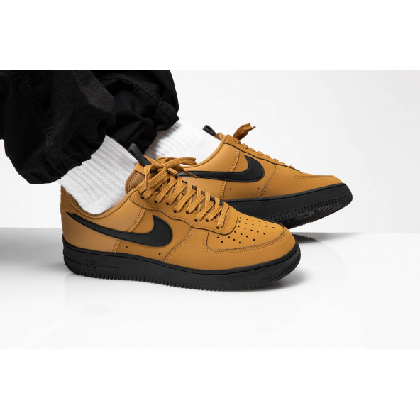 PTTAVM: Nike Air Force 1 Low Wheat Black BQ4326-700 Erkek Spor