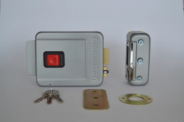 Otomatsan Elektrikli Kapı Otomatiği Apartman Kapı Otomatiği Uzun barelli inox ürün görseli 1