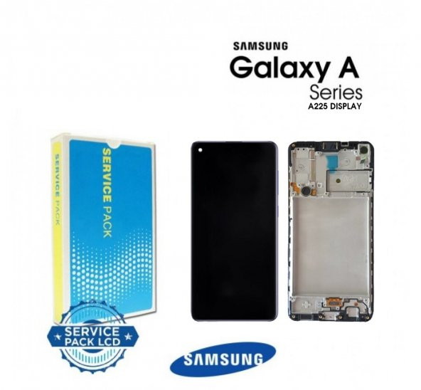 Samsung A225 A22 Lcd Ekran + Dokunmatik Çıtalı 100 Kvk Servis Orjinal ürün görseli 1
