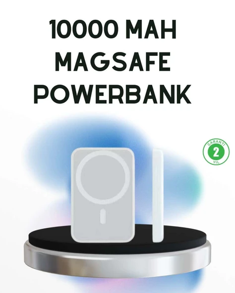 Kablosuz MagSafe Powerbank iPhone Uyumlu, 10000 mAh, Isı Dağılımlı