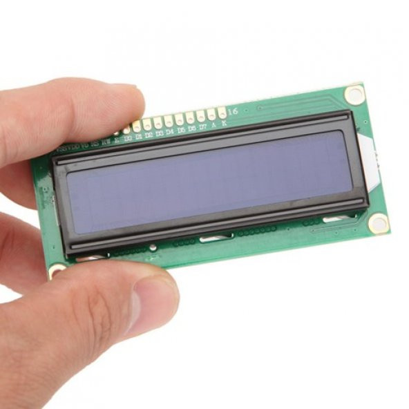 2x16 Lcd Ekran Mavi Üzerine Beyaz - Resim 3