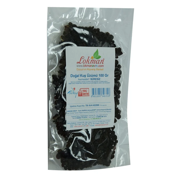 Kuş Üzümü Doğal 100 Gr Paket - Resim 3