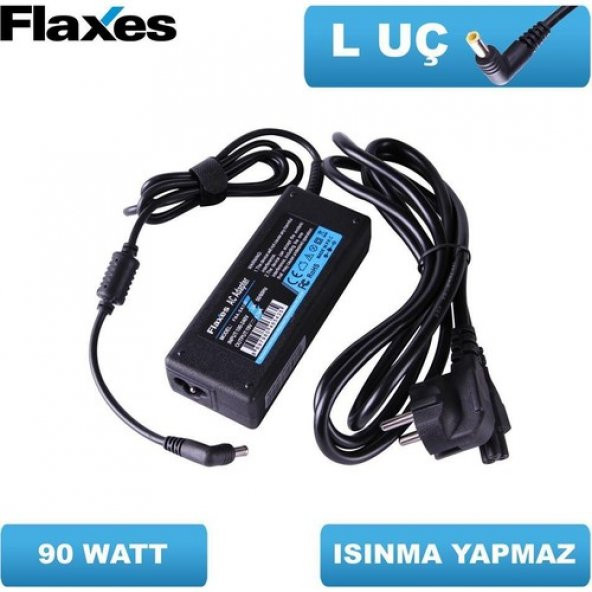 Flaxes FNA-UN190 19V 4.74A 90W Uçlar: 5.5x2.5 Notebook Adaptörü ürün görseli 1