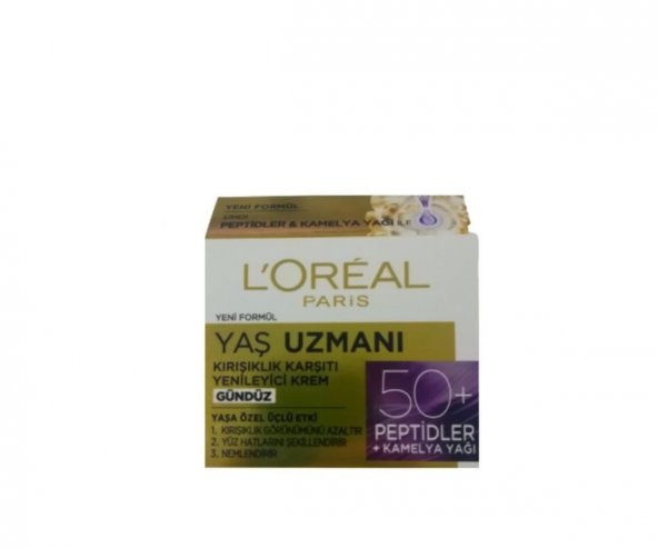 Loreal Paris Yaş Uzmanı 50+ Kırışıklık Karşıtı Yenileyici Gündüz Kremi 50 ml ürün görseli 1
