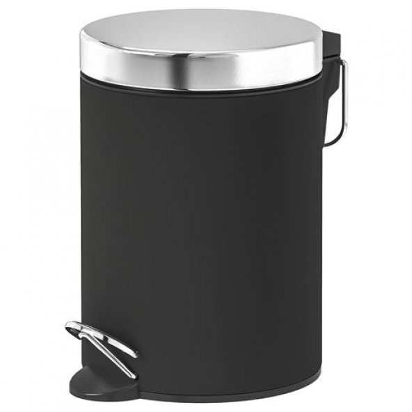 Çöp Kutusu Koyu Gri , MeridyenDukkan  24 cm Banyo Çöp Kutusu ürün görseli 1