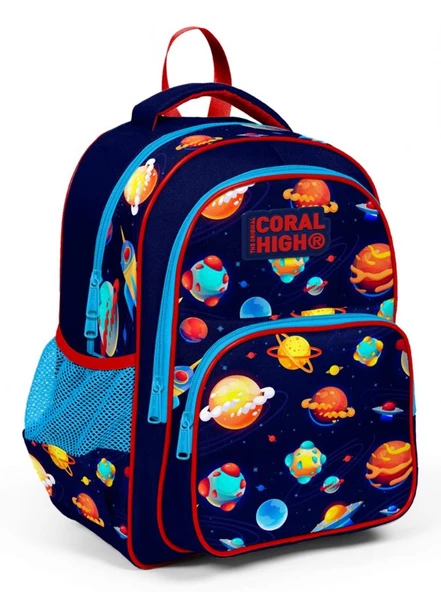 Coral High Uzay ve Gezegenler Desenli İlkokul Çantası - Erkek Çocuk ürün görseli 1