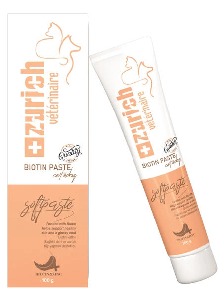 Zurich Veterinaire Kedi Köpek Tüy Döküm Önleyici Biotin Paste 100 ml ürün görseli 1