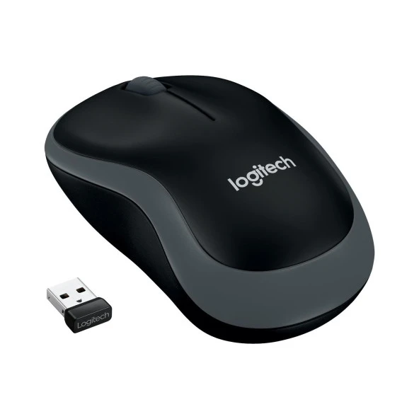 Logitech M185 Wireless Kablosuz Optik Mouse - Gri - Resim 2