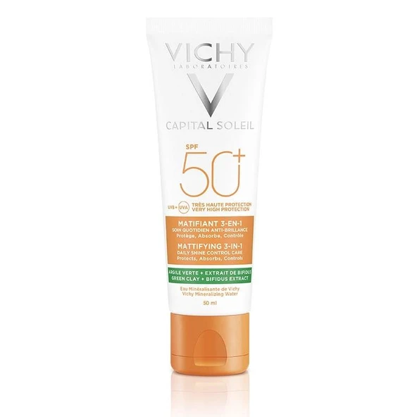 Vichy Capital Soleil SPF 50+ Matlaştırıcı Yüz Güneş Kremi 50 ml ürün görseli 1