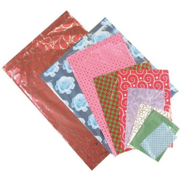Bantlı Metalize Hediye Poşeti 7x9 Cm - 100lü ürün görseli 1