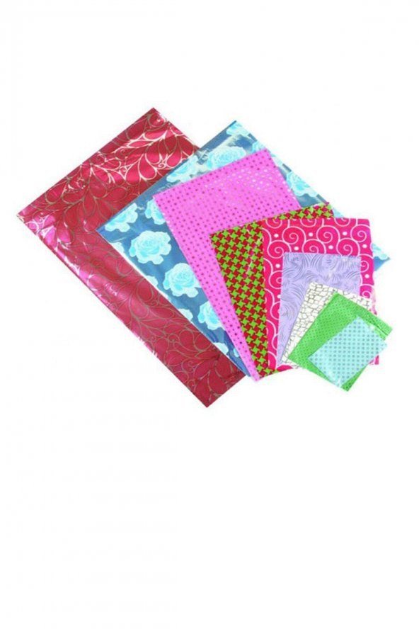 Metalize Hediye Paketi Bantlı 12x17 Cm 100 Adet ürün görseli 1