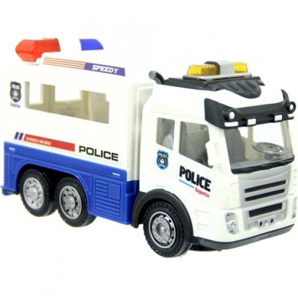Ctoy Işıklı Ve Sesli Polis Kamyon 89-302A ürün görseli 1