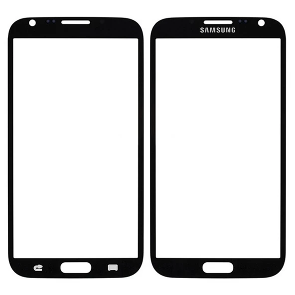 Samsung Galaxy Note 2 N7100 Ön Cam Dokunmatik Lensi - Siyah ürün görseli 1