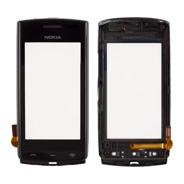 Nokia N500 Dokunmatik Lens Ön Panel Orijinal - Siyah ürün görseli 1