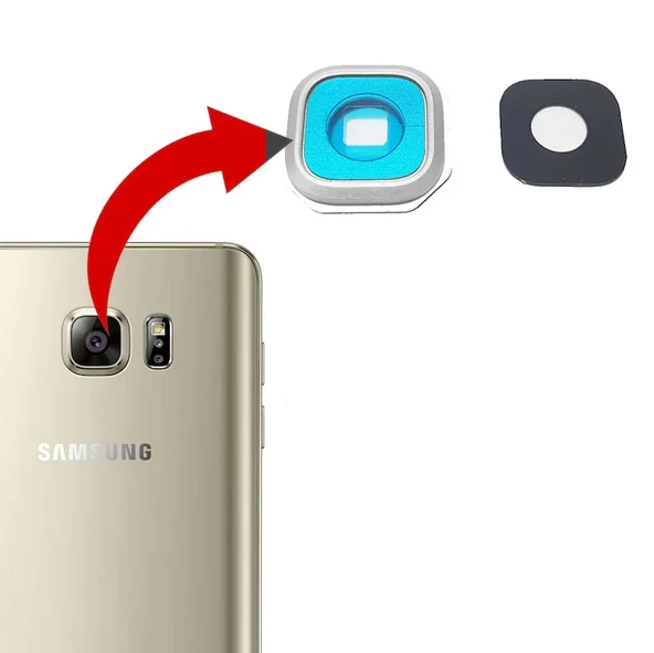 Samsung Galaxy Note 5 N920 Kamera Lensi Kamera Camı - Beyaz ürün görseli 1