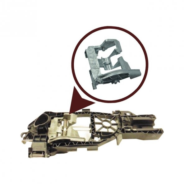 Passat 3C B6 B7 İçin Ön Sağ Dış Kapı Kilit Demiri 3C0837886J ürün görseli 1