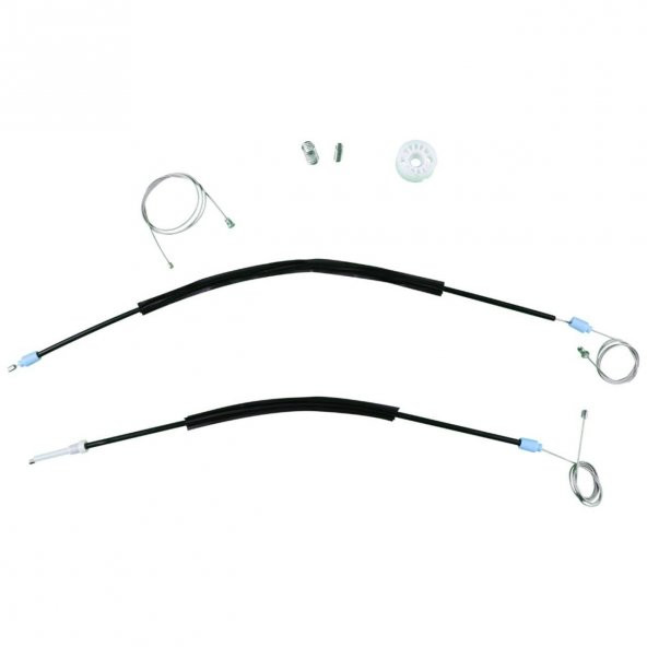 BMW 1 E87 HB 2004-2012 İçin Ön Sol Cam Tel Halat Kriko Tamir Seti DGSUW349 ürün görseli 1