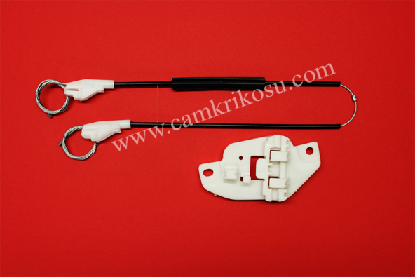 95 99 HYUNDAİ ACCENT MANUEL CAM KRİKO TEL HALAT TAMİR SETİ ARKA SAĞ (OEM CODE  8340222000) DHJQSZ35 ürün görseli 1