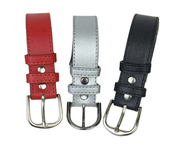Çocuk Kemeri 3'lü Set Unisex Deri 8683255010653 ürün görseli 1
