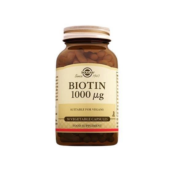 Solgar Biotin 1000 mcg 50 Kapsül ürün görseli 1