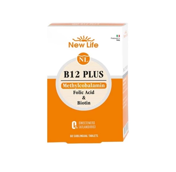 New Life B12 Plus Methylcobalamin 60 Tablet ürün görseli 1