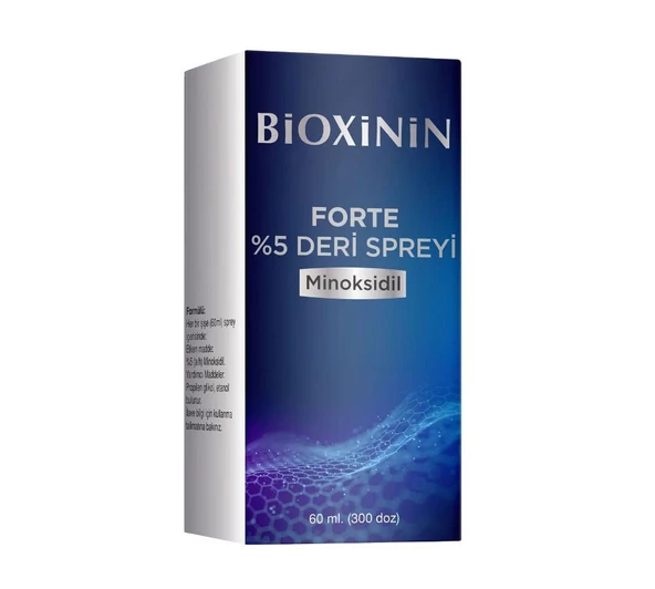 Bioxinin Forte Minoksidil %5 Deri Spreyi 60 ml ürün görseli 1