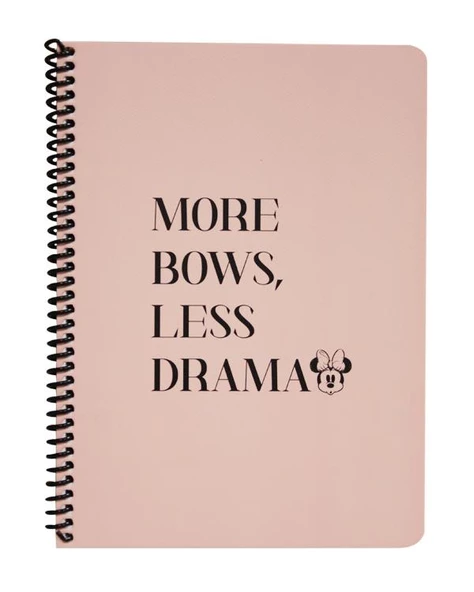 Keskin Color Disney More Bows Less Drama Çizgili Defter 16,5x22,5 80 Yaprak ürün görseli 1