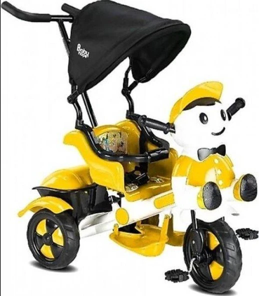 BABYHOPE 125 YUPİ TRIYCLE SARI ÜÇ TEKER BİSİKLET ürün görseli 1