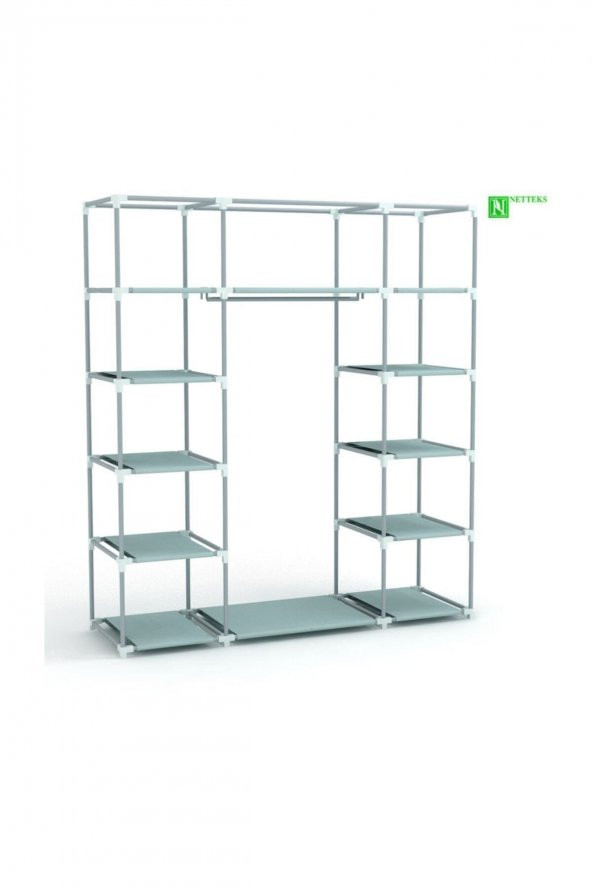 PORMET Pvc Profil Kalın Bez Dolap Gri - Resim 2