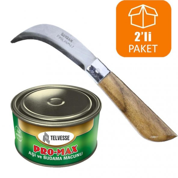Bayram Aşı Bıçağı 22 cm + Aşı Macunu Ceviz Aşısı (2li Paket) ürün görseli 1