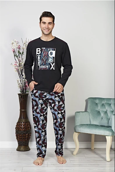 Alperi 70-03 Uzun Kol Erkek Pijama Takımı ürün görseli 1