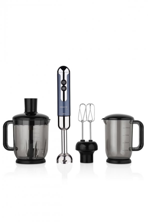 Korkmaz A447-13 Mia Mega Azura/Krom Blender Set ürün görseli 1