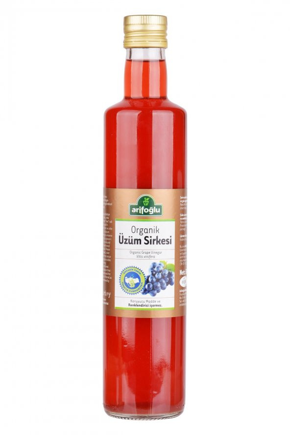 Arifoğlu Organik Üzüm Sirkesi 500ml ürün görseli 1