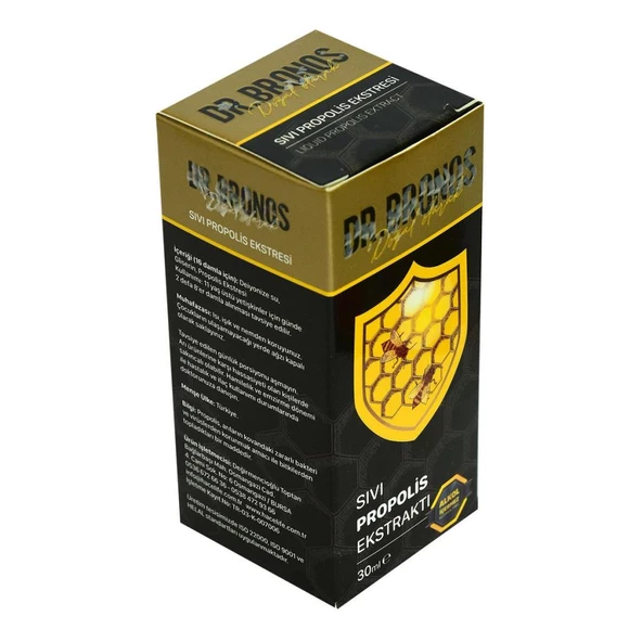 Dr.Bronos Alkolsüz Su Bazlı Sıvı Propolis Ekstraktı 30ML ürün görseli 1