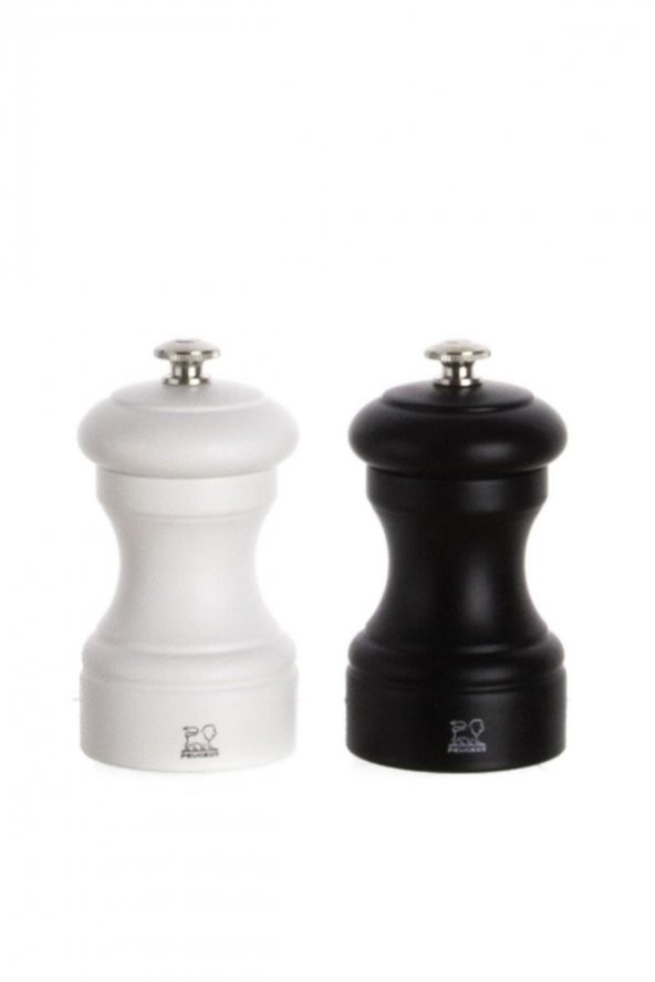 Peugeot Bistro Karabiber Tuz Değirmeni 2Li St 10Cm-Siyah/Beyaz ürün görseli 1